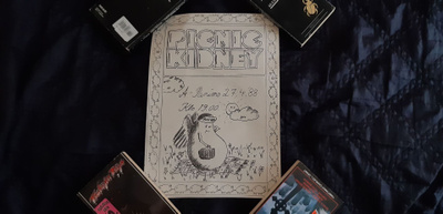 (metal) PICNIC KIDNEY suomihevibändin juliste/flyer 1988