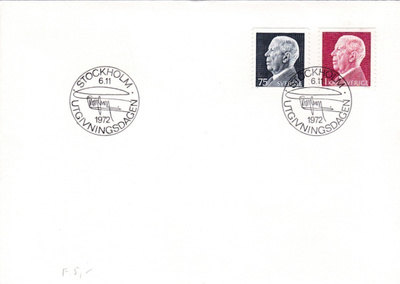 RUOTSI 1972 - Fa 796/97 FDC KUORI - 1