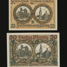 Saksa Notgeld 25, 50 Pfg, Trebnitz 1918 - pikkukuva 1