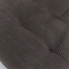 Pyöreä istuintyyny ruskea 37 cm sametti - pikkukuva 3