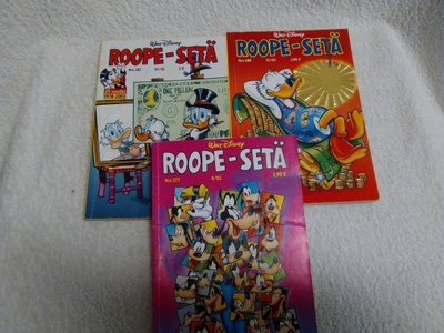 ROOPE-SETÄ  3 kpl  277, 280, 281 HYVÄ