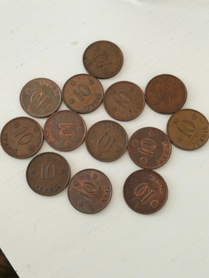 10 penniä 1937 13kpl