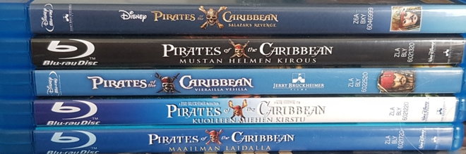 Pirates Of The Caribbean Collection 1-5 -Blu-Ray