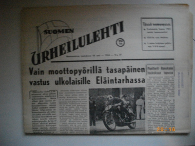 Suomen Urheilulehti Nro 37/1954 (2,5)