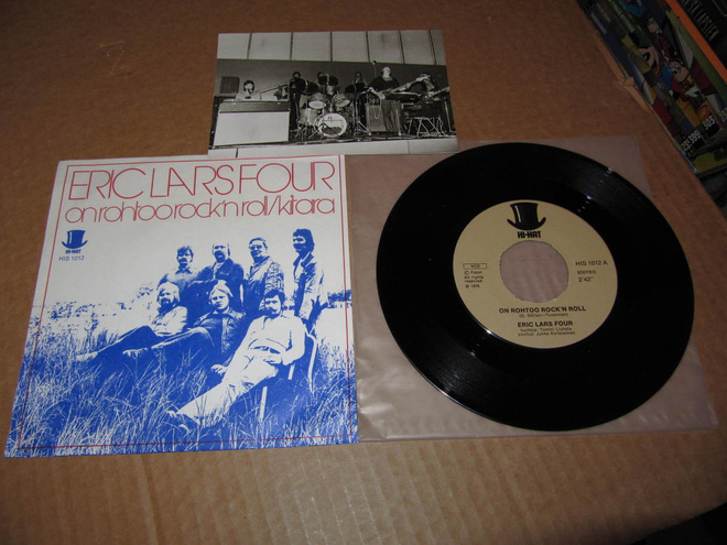 Eric Lars Four 7" On Rohtoo Rock`n Roll, PS + PROMOKUVA 1976