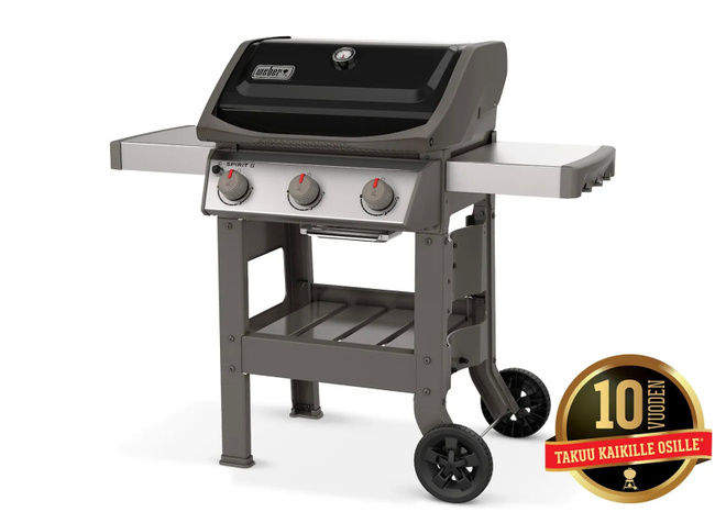 Weber Spirit II E-310 GBS -kaasugrilli, musta