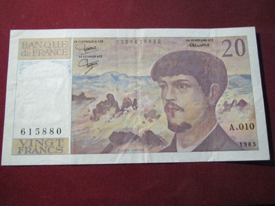 20 francs 1983 Ranska-France