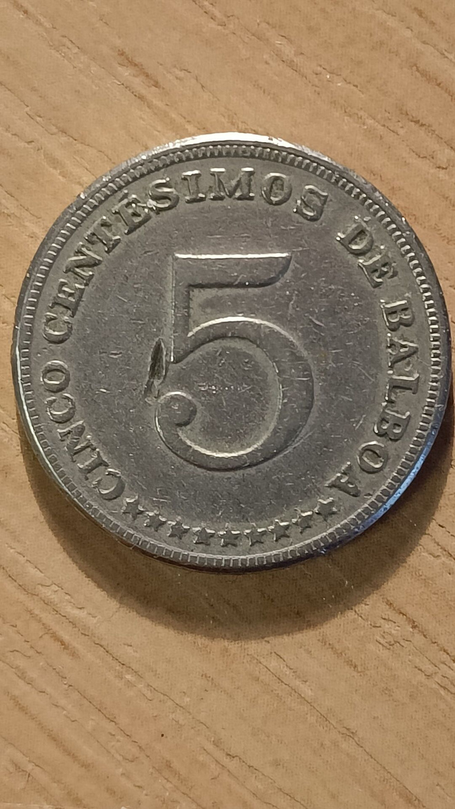 Panama 5 centesimos 1968