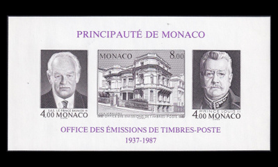 Monaco 1820-2BL37B ** Postimerkkitoimisto 50v hammastamaton