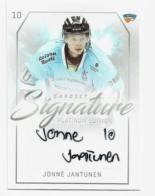 2018-19 Cardset Signature Jonne Jantunen