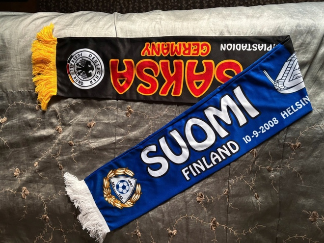 Suomi vs Saksa 10.9.2008 jalkapallohuivi