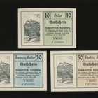 Itävalta Notgeld 10, 20, 50 Heller, Rosenburg 1920 - pikkukuva 1