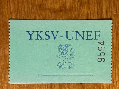 YK LENTOPOSTIMERKKI LÄHI-IDÄN PATALJOONA**