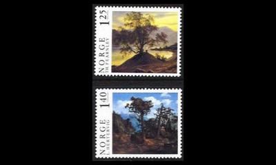 Norja 732-3 ** Maalaustaiteen klassikkoja (1976)