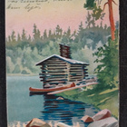 Sanny Federley vanha kortti v. 1921, vene ja rantasauna - pikkukuva 2