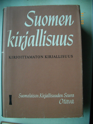 Suomen Kirjallisuus I - Kirjoittamaton kirjallisuus