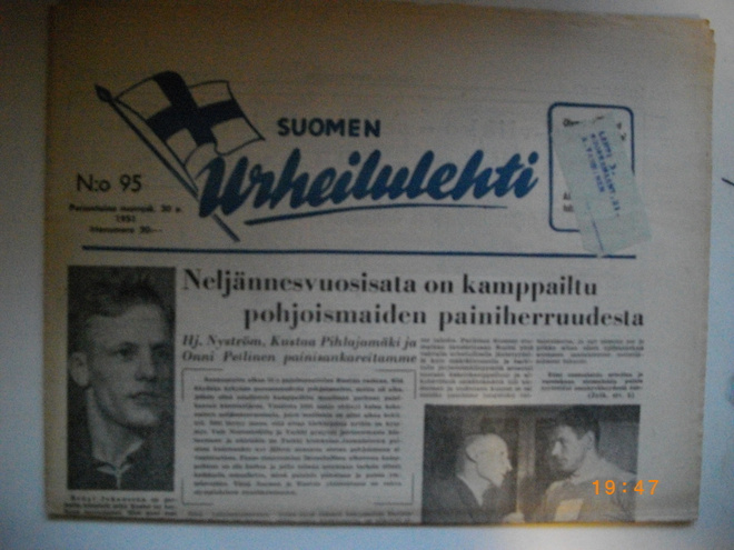Suomen Urheilulehti Nro 95/1951 (25.2)