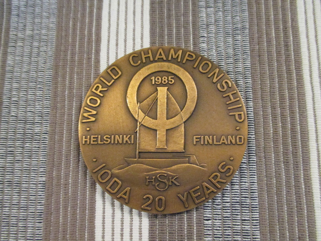 World Championship 1985 Helsinkfors Segelklubb mitali.