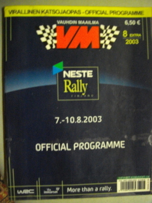 Neste Rally - Virallinen katsojaopas 2003 (16.3)