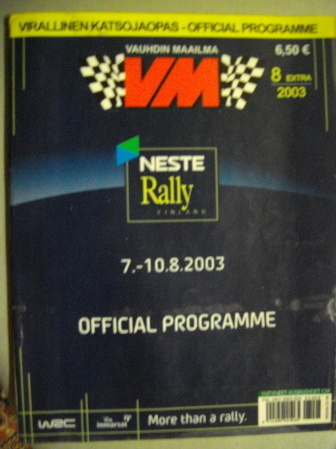 Neste Rally - Virallinen katsojaopas 2003 (16.3)
