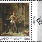 Ål 1996 Karl E Jansson 18,00 mk välilöpari logo ** LaPe 116 - pikkukuva 1