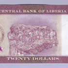 Liberia 20 Dollars v.2022 UNC P-New Desing - pikkukuva 2