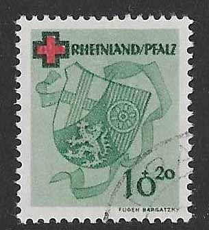 Rheinland-Pfalz Michel n:o 42 A O