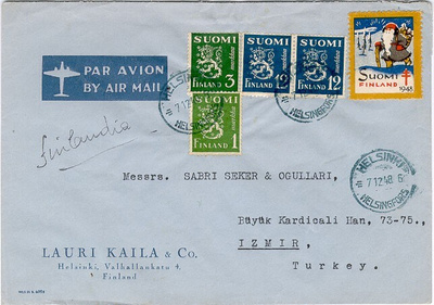 1948 lentokirje Turkkiin