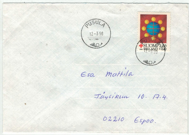 1984 PR 2 mk kaunisleimainen kirje