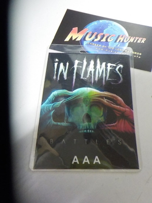 IN FLAMES BATTLES TOUR 2017 VENÄJÄN KEIKAT BACKSTAGE PASSI .