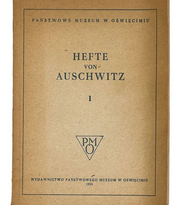 Alkup. vuonna 1959 museo julkaisu Auschwitz Birkenau 144 s.