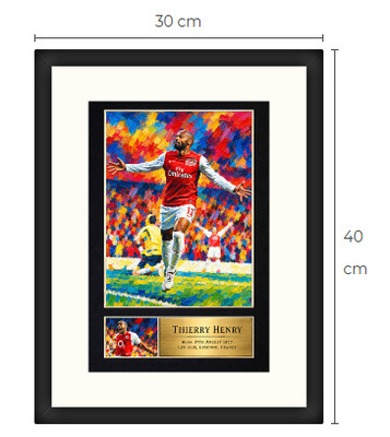 Uusi Thierry Henry Arsenal art print 30 cm x 40 cm