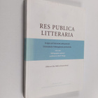 Res publica litteraria : scripta ad historiam antiquiorem... - pikkukuva 1