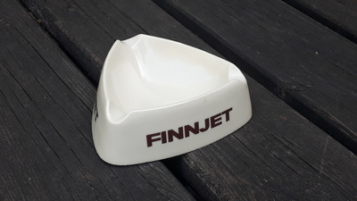 Vanha Vintage Finnjet tuhkakuppi