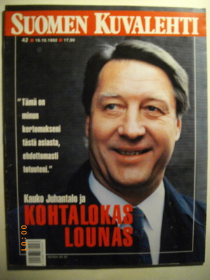 Suomen Kuvalehti Nro 42/1992 (27.1)