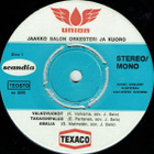 7” SINGLE EP Jaakko Salon Orkesteri Ja Kuoro - pikkukuva 1