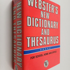 Webster's new dictionary and thesaurus for school, home a... - pikkukuva 1