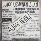 JUICE LESKINEN SLAM: Ajan Henki (LP) 1981 - pikkukuva 4