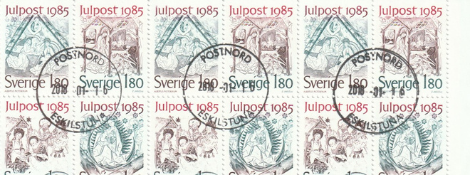 RUOTSI 1985 - Fa 1377/80  VIHKOLEHTI LEIMATTUNA