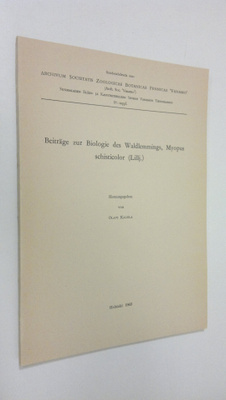 Olavi Kalela : Beiträge zur Biologie des Waldlemmings, My...