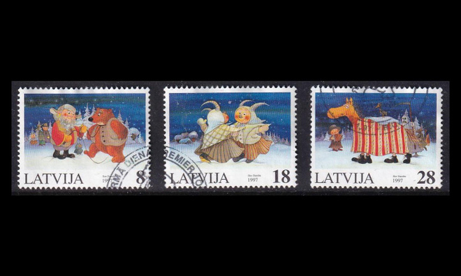 Latvia 471-3 o Joulu (1997)