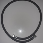 Hydrauliikkaletku 1m, metallipunospäällyste. - pikkukuva 1
