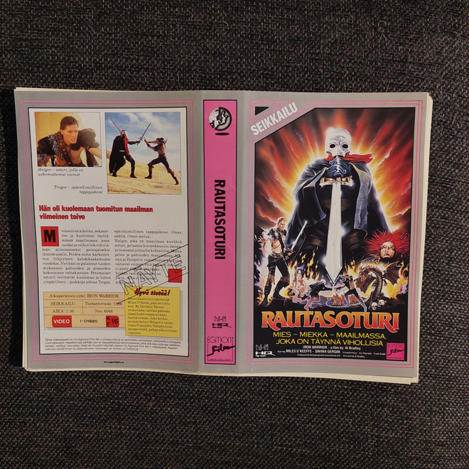 Rautasoturi Vhs kansipaperi