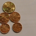 1, 2 ja 20 cent kolikot - pikkukuva 1