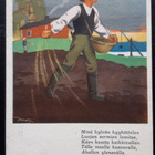 Martta Wendelin, Kultatähkä kortti, viljan kylvö, v. 1944 - pikkukuva 2