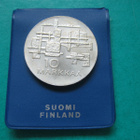 10 mk hopea juhlaraha Itsenäisyys 50 v. - 1967 - pikkukuva 2
