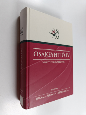 Jukka Mähönen : Osakeyhtiö IV : Osakeyhtiö ja verotus