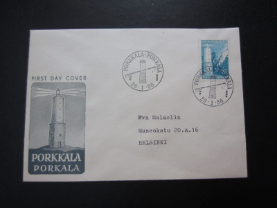FDC 1956 Porkkala