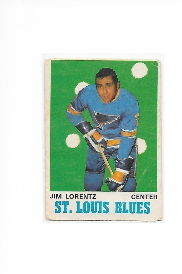 1970-71 OPC #209 Jim Lorentz St Louis Blues