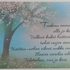 kortti ** Aalto Jaana Ajatus kesässä - eril. tekstikortteja - pikkukuva 1
